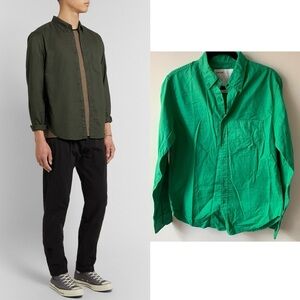 Entireworld Slim-Fit Button-Down Organic Cotton Oxford Shirt Rare‎ Deadstock